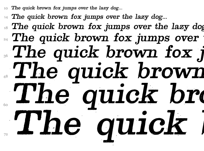 Golden Age font waterfall
